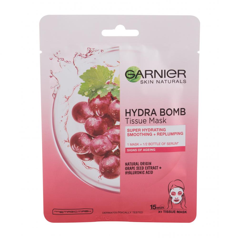 Garnier Skin Naturals Hydra Bomb Natural Origin Grape Seed Extract Маска за лице за жени 1 бр