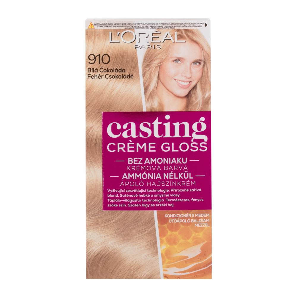 L'Oréal Paris Casting Creme Gloss Боя за коса за жени 48 ml Нюанс 910 White Chocolate