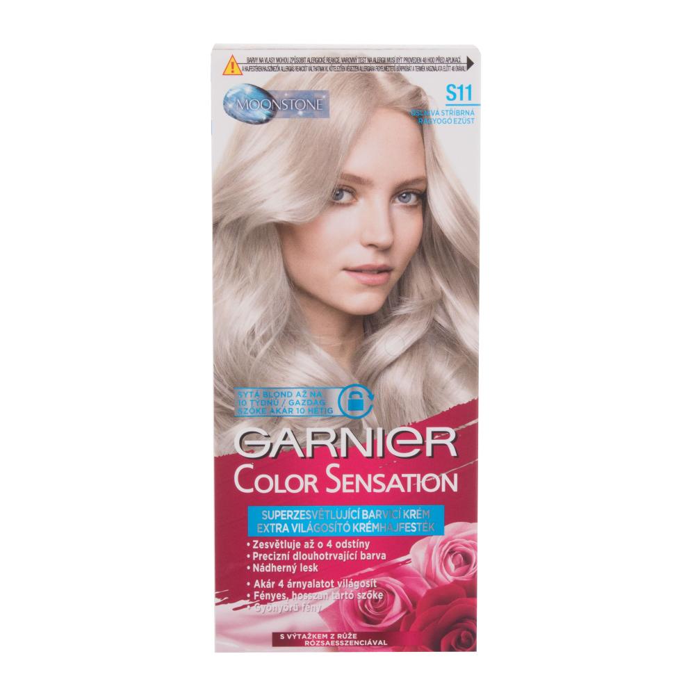 Garnier Color Sensation Боя за коса за жени 40 ml Нюанс S11 Ultra Smoky Blonde увредена кутия