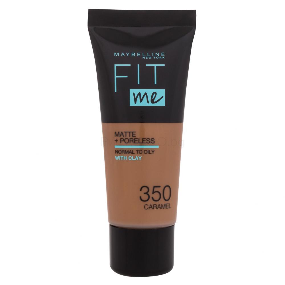 Maybelline Fit Me! Matte + Poreless Фон дьо тен за жени 30 ml Нюанс 350 Caramel