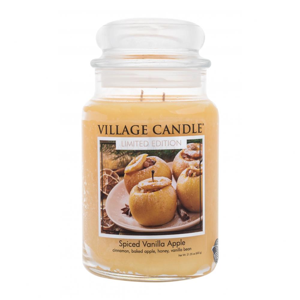 Village Candle Spiced Vanilla Apple Limited Edition Ароматна свещ 602 g Parfimo.bg
