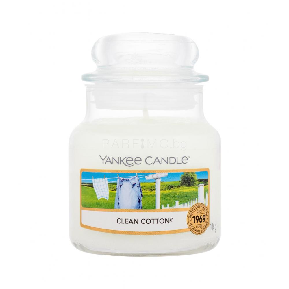 Yankee Candle Clean Cotton Ароматна свещ 104 g Parfimo.bg
