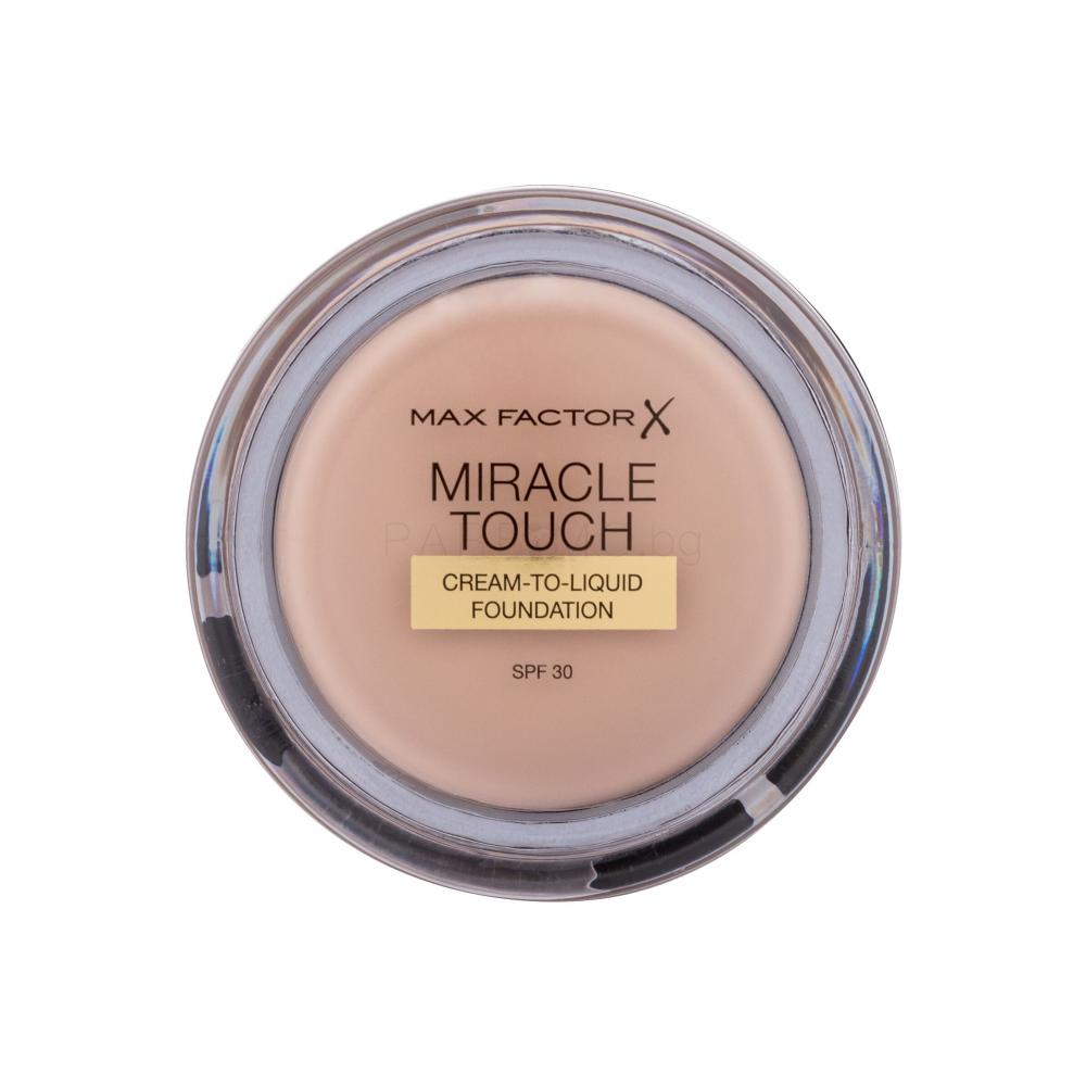 Max Factor Miracle Touch Cream-To-Liquid SPF30 Фон дьо тен за жени 11,5 g Нюанс 040 Creamy Ivory