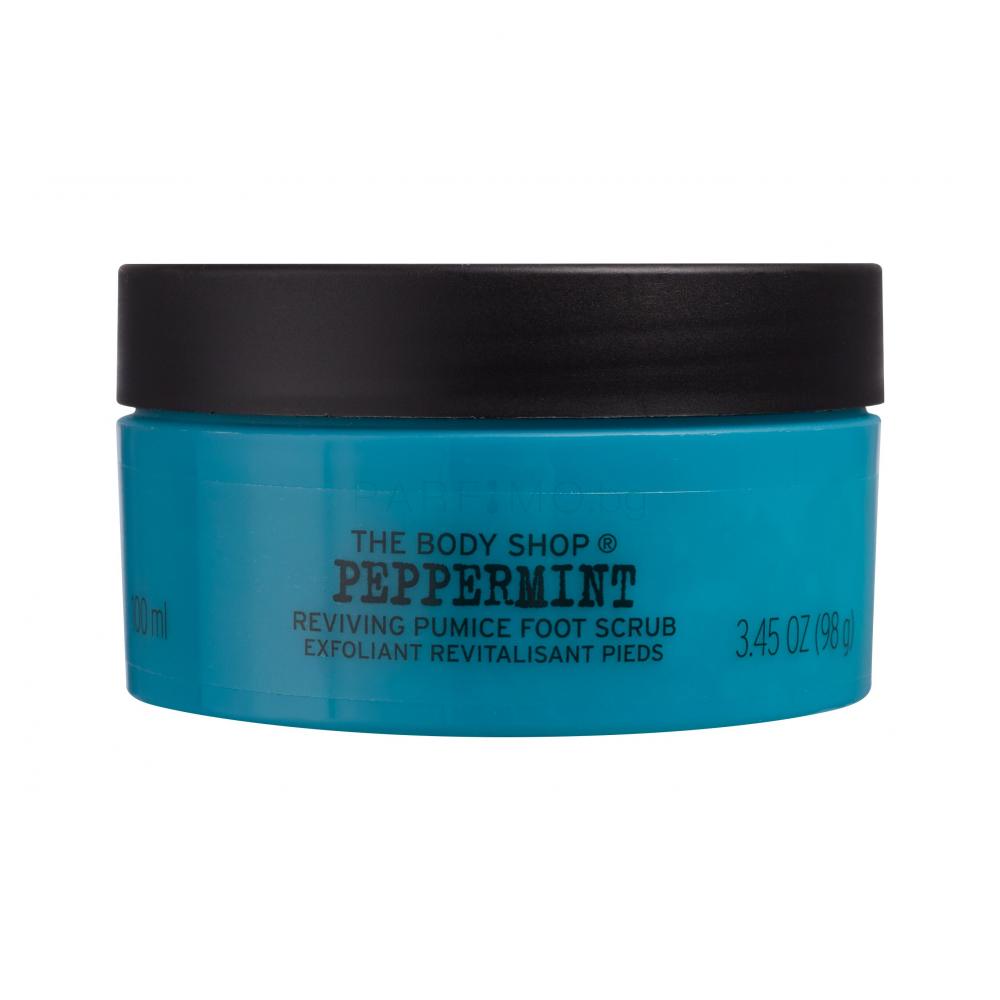 The Body Shop Peppermint Reviving Pumice Foot Scrub Ексфолиант за тяло за жени 100 ml