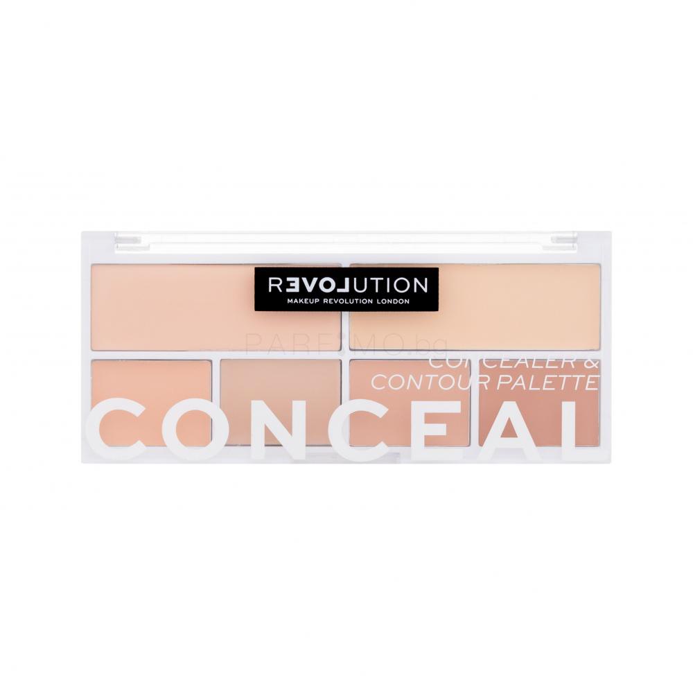 Revolution Relove Conceal Me Concealer & Contour Palette Контурираща палитра за жени 11,2 g Нюанс Fair