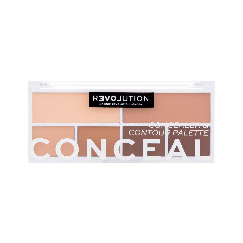 Revolution Relove Conceal Me Concealer & Contour Palette Контурираща палитра за жени 11,2 g Нюанс Medium