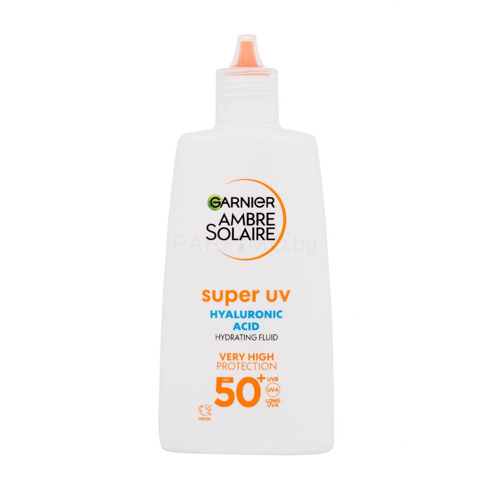 Garnier Ambre Solaire Super UV Hyaluronic Acid SPF50+ Слънцезащитен продукт за лице 40 ml