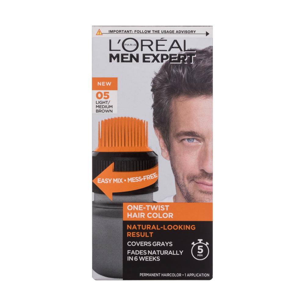 L'Oréal Paris Men Expert One-Twist Hair Color Боя за коса за мъже 50 ml Нюанс 05 Light/Medium Brown