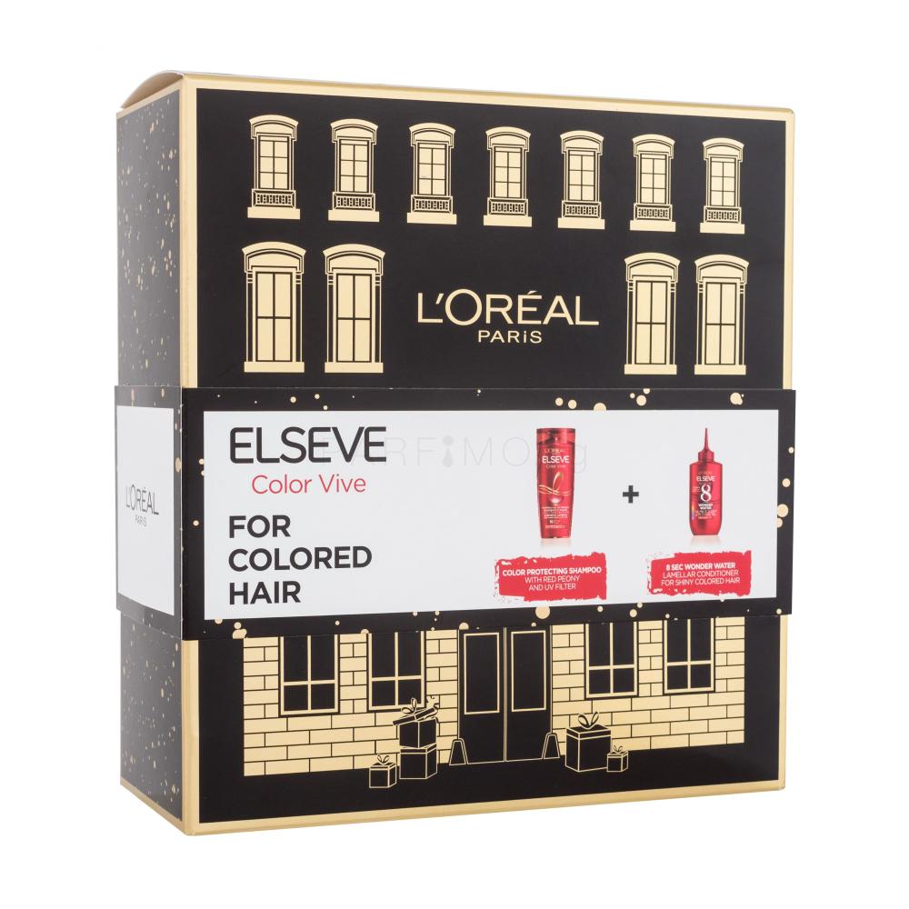 L'Oréal Paris Elseve Color-Vive Подаръчен комплект шампоан Elseve Color Vive 250 ml + балсам за коса Elseve Color Vive 8 Second Wonder Water 200 ml