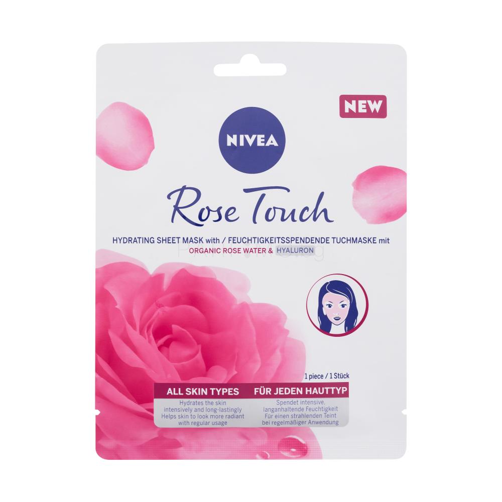 Nivea Rose Touch Hydrating Sheet Mask Маски за лице за жени Parfimo.bg