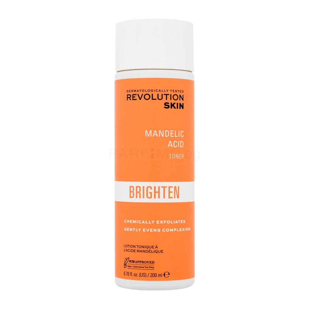 Revolution Skincare Brighten Mandelic Acid Toner Лосиони за лице за