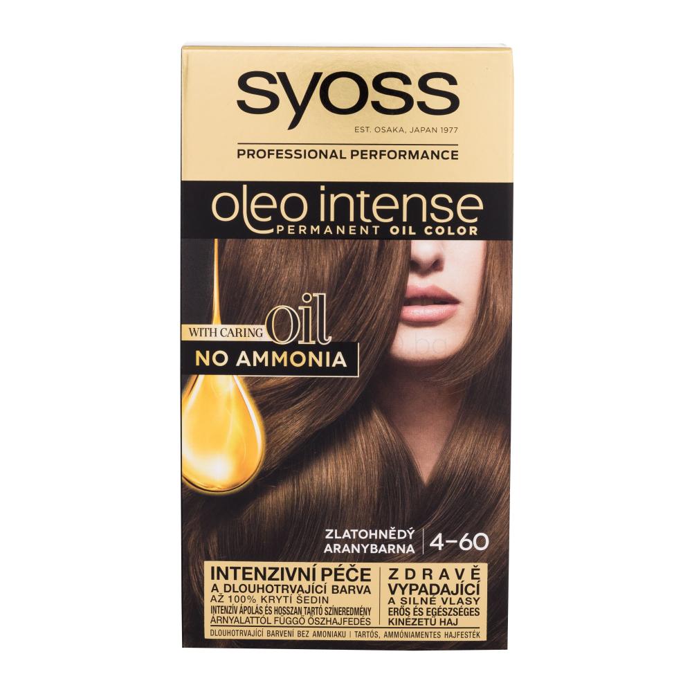 Syoss Oleo Intense Permanent Oil Color Боя за коса за жени 50 ml Нюанс 4-60 Gold Brown