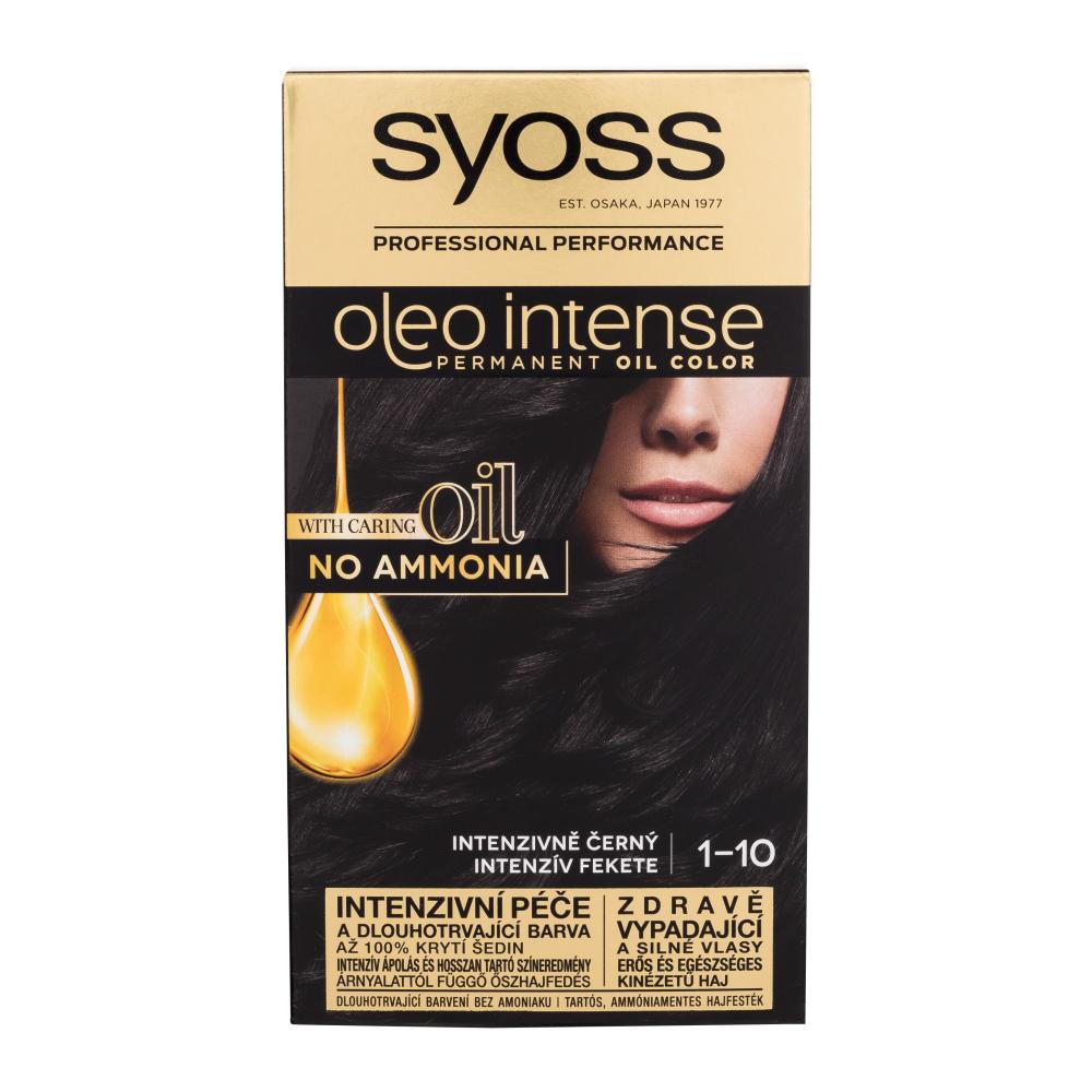 Syoss Oleo Intense Permanent Oil Color Боя за коса за жени 50 ml Нюанс 1-10 Intense Black