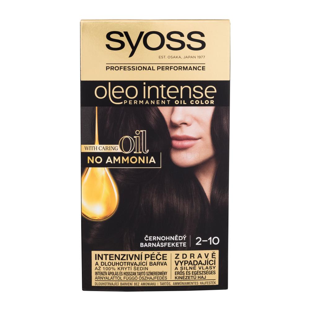 Syoss Oleo Intense Permanent Oil Color Боя за коса за жени 50 ml Нюанс 2-10 Black Brown