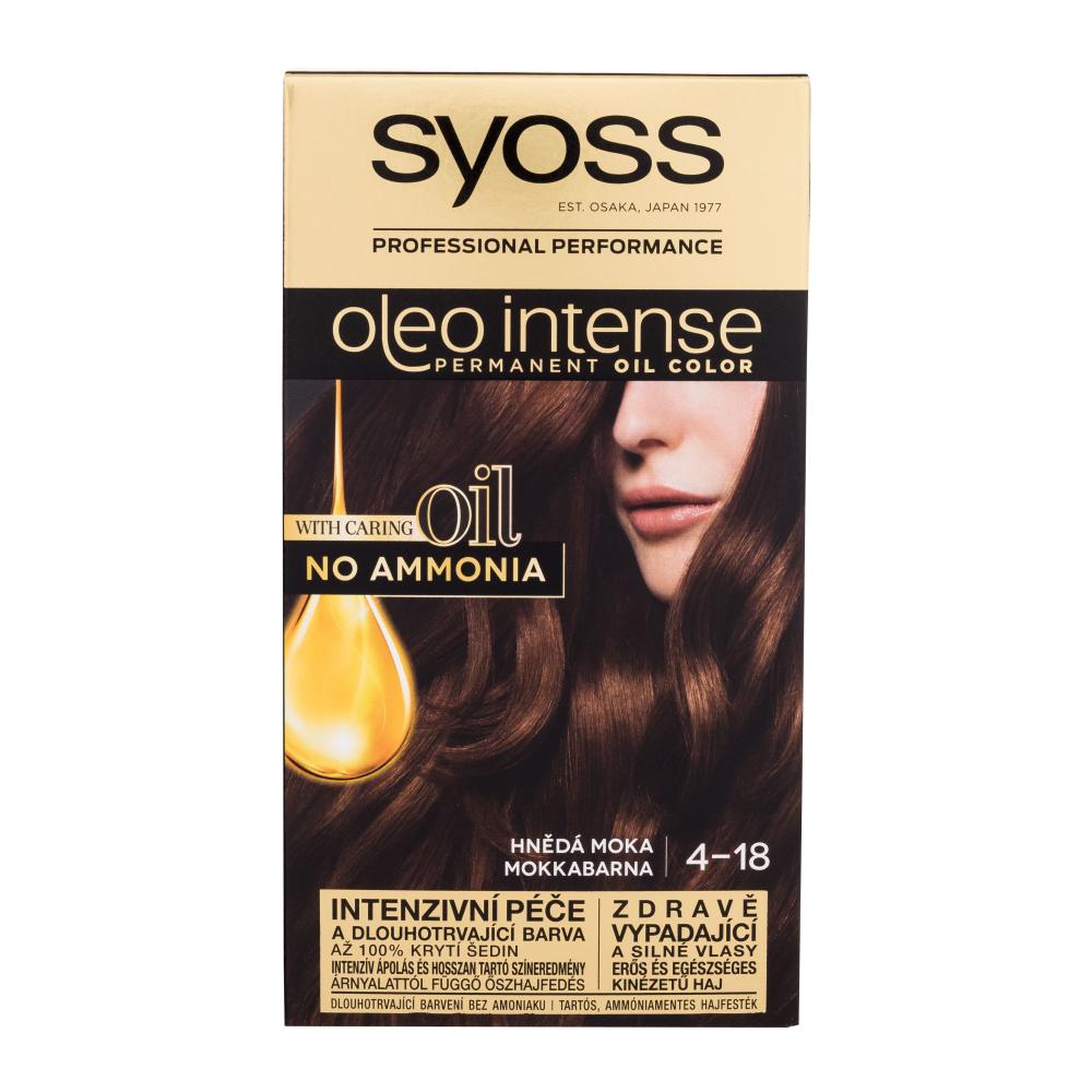 Syoss Oleo Intense Permanent Oil Color Боя за коса за жени 50 ml Нюанс 4-18 Mokka Brown