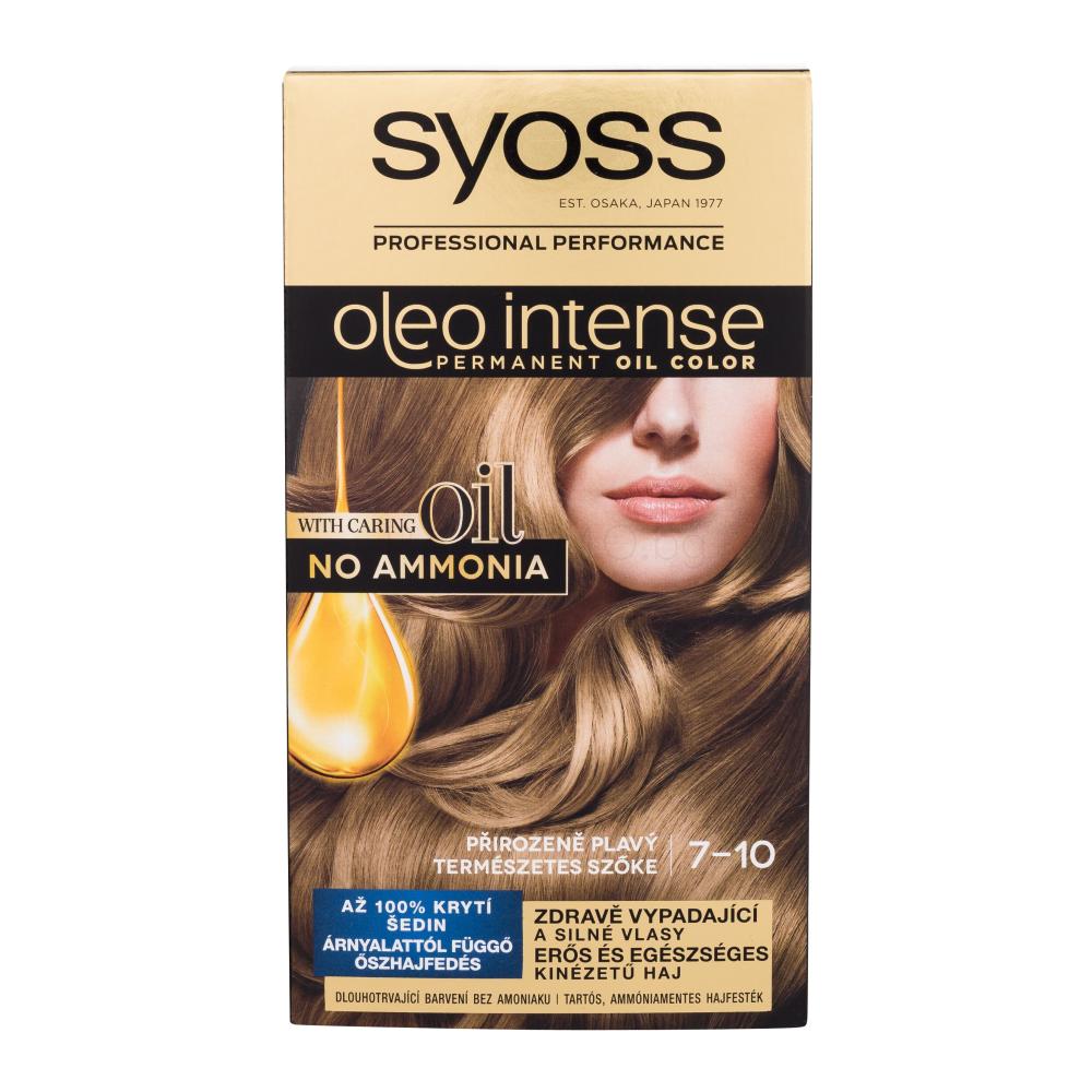 Syoss Oleo Intense Permanent Oil Color Боя за коса за жени 50 ml Нюанс 7-10 Natural Blond