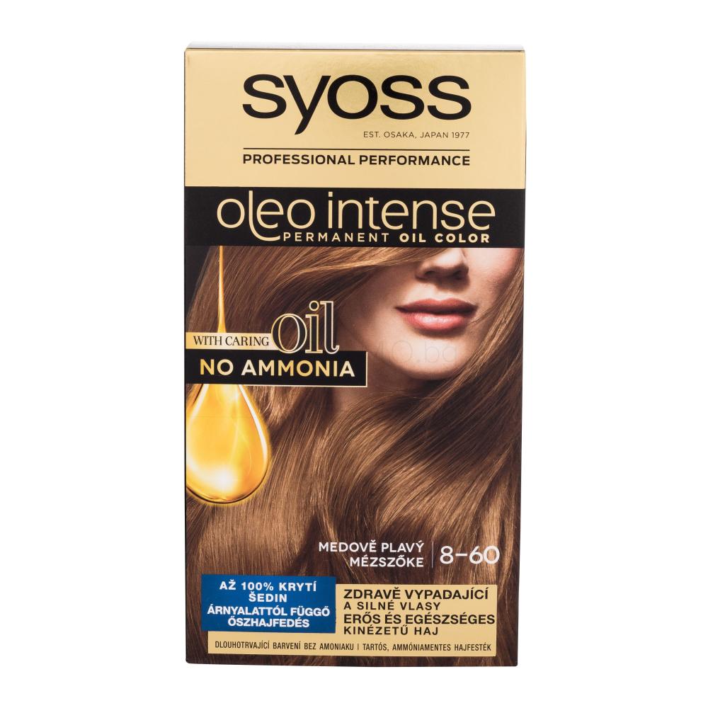 Syoss Oleo Intense Permanent Oil Color Боя за коса за жени 50 ml Нюанс 8-60 Honey Blond
