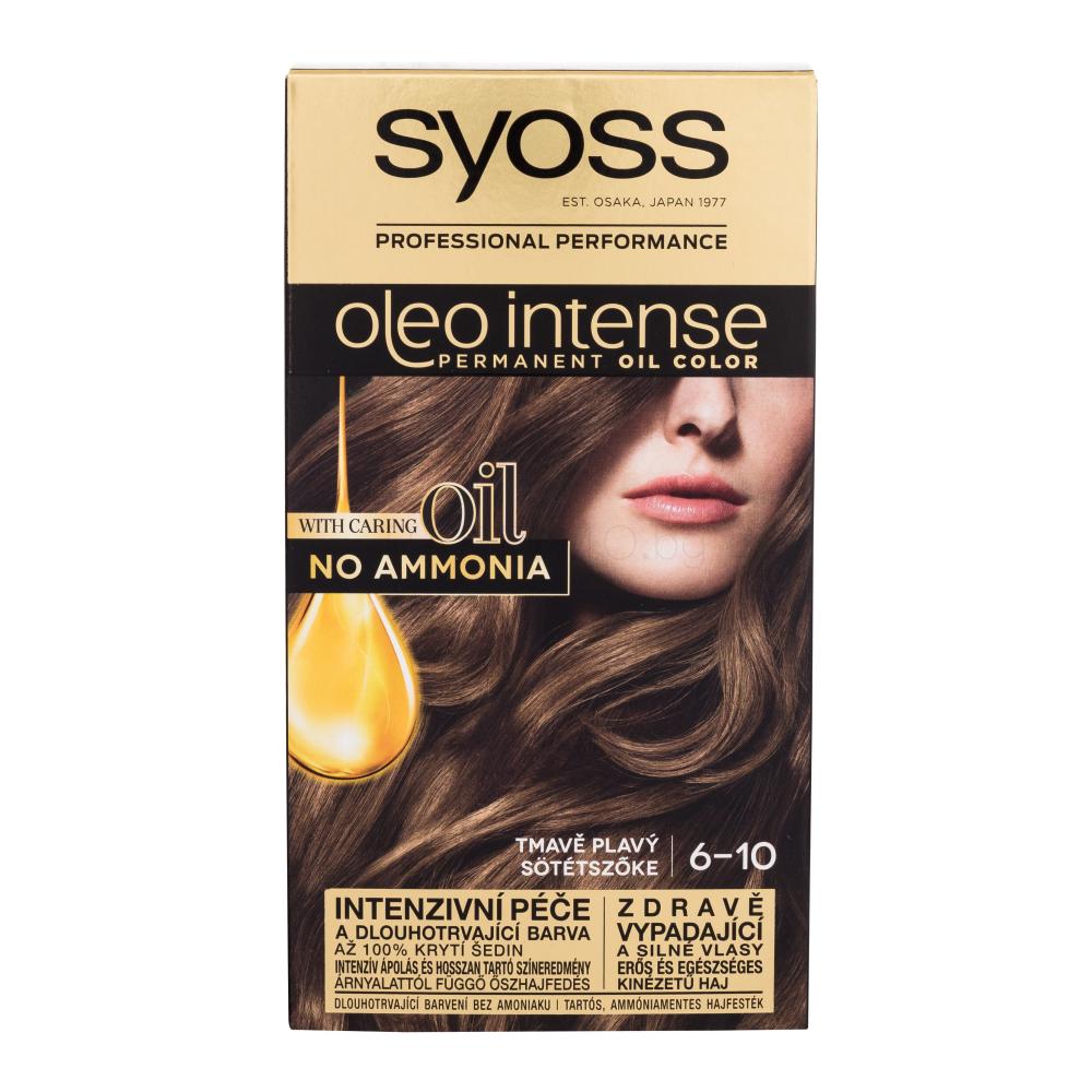 Syoss Oleo Intense Permanent Oil Color Боя за коса за жени 50 ml Нюанс 6-10 Dark Blond