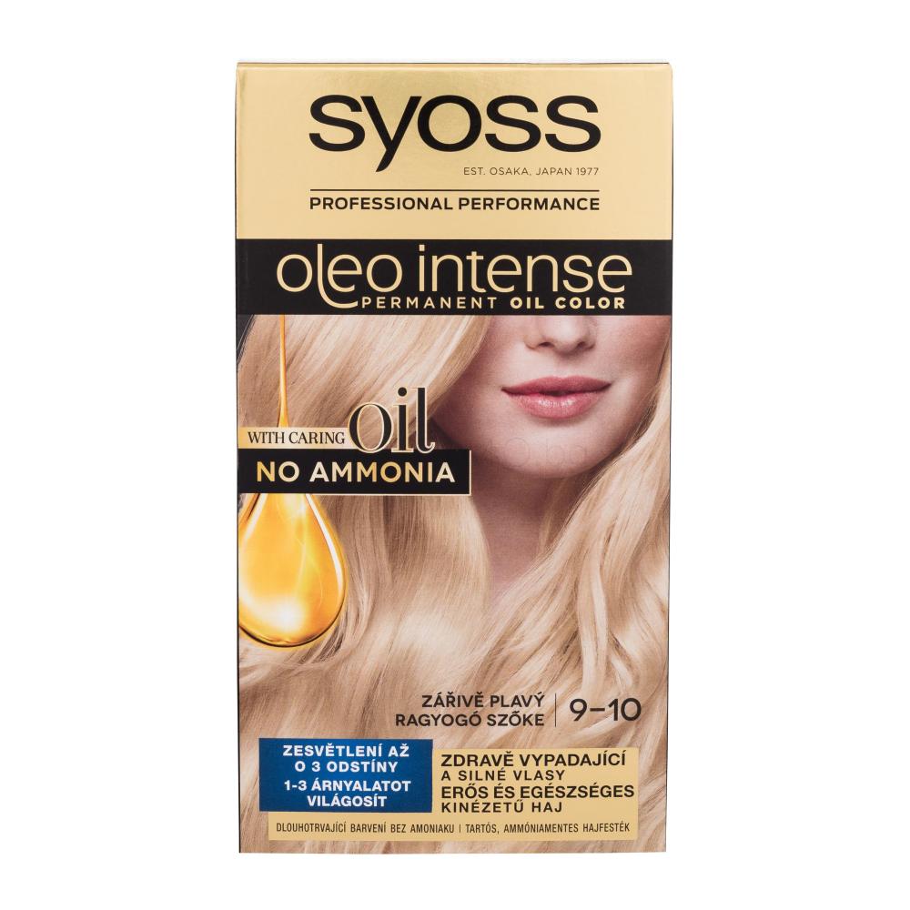 Syoss Oleo Intense Permanent Oil Color Боя за коса за жени 50 ml Нюанс 9-10 Bright Blond