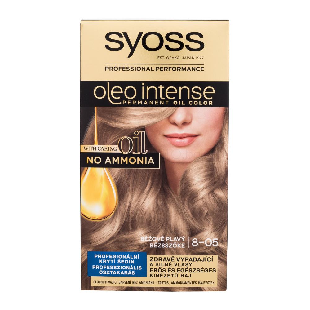 Syoss Oleo Intense Permanent Oil Color Боя за коса за жени 50 ml Нюанс 8-05 Beige Blond