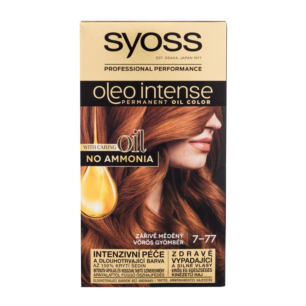 Syoss Oleo Intense Permanent Oil Color Боя за коса за жени 50 ml Нюанс 7-77 Red Ginger
