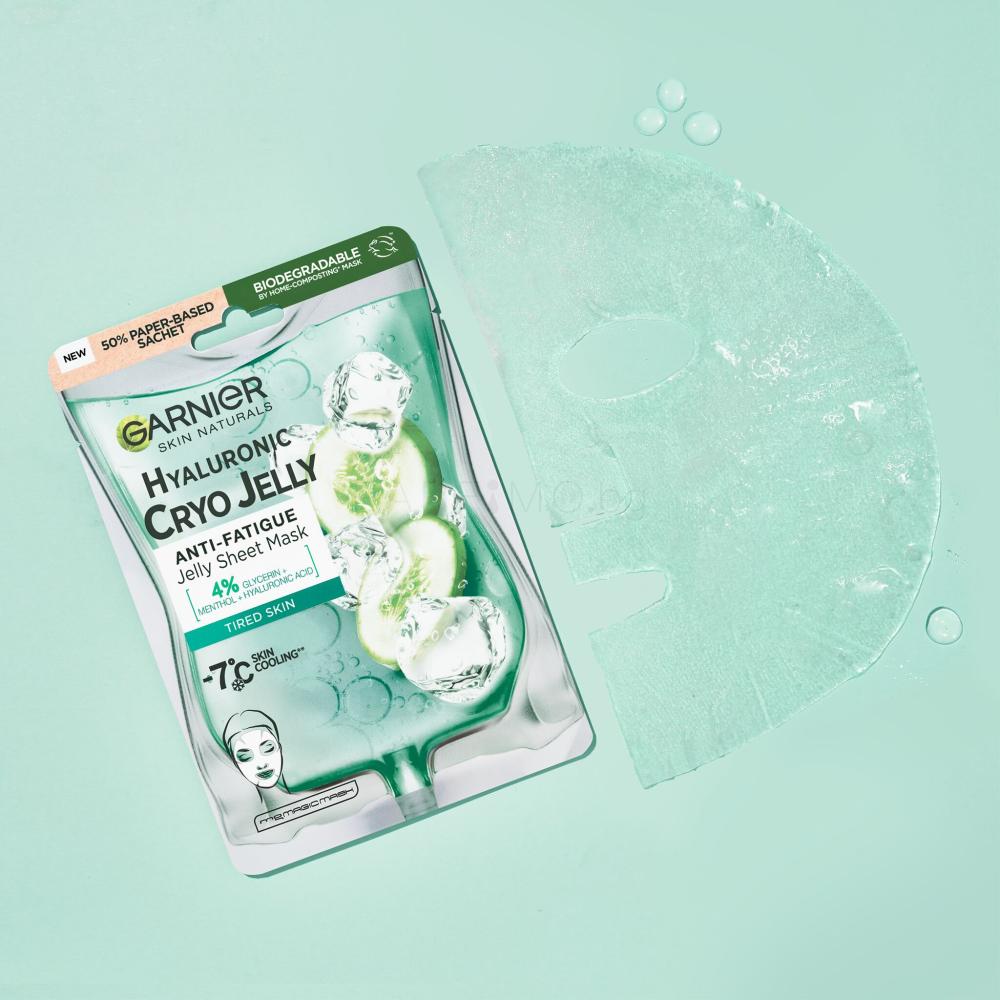 Garnier Skin Naturals Hyaluronic Cryo Jelly Sheet Mask Маски за лице за