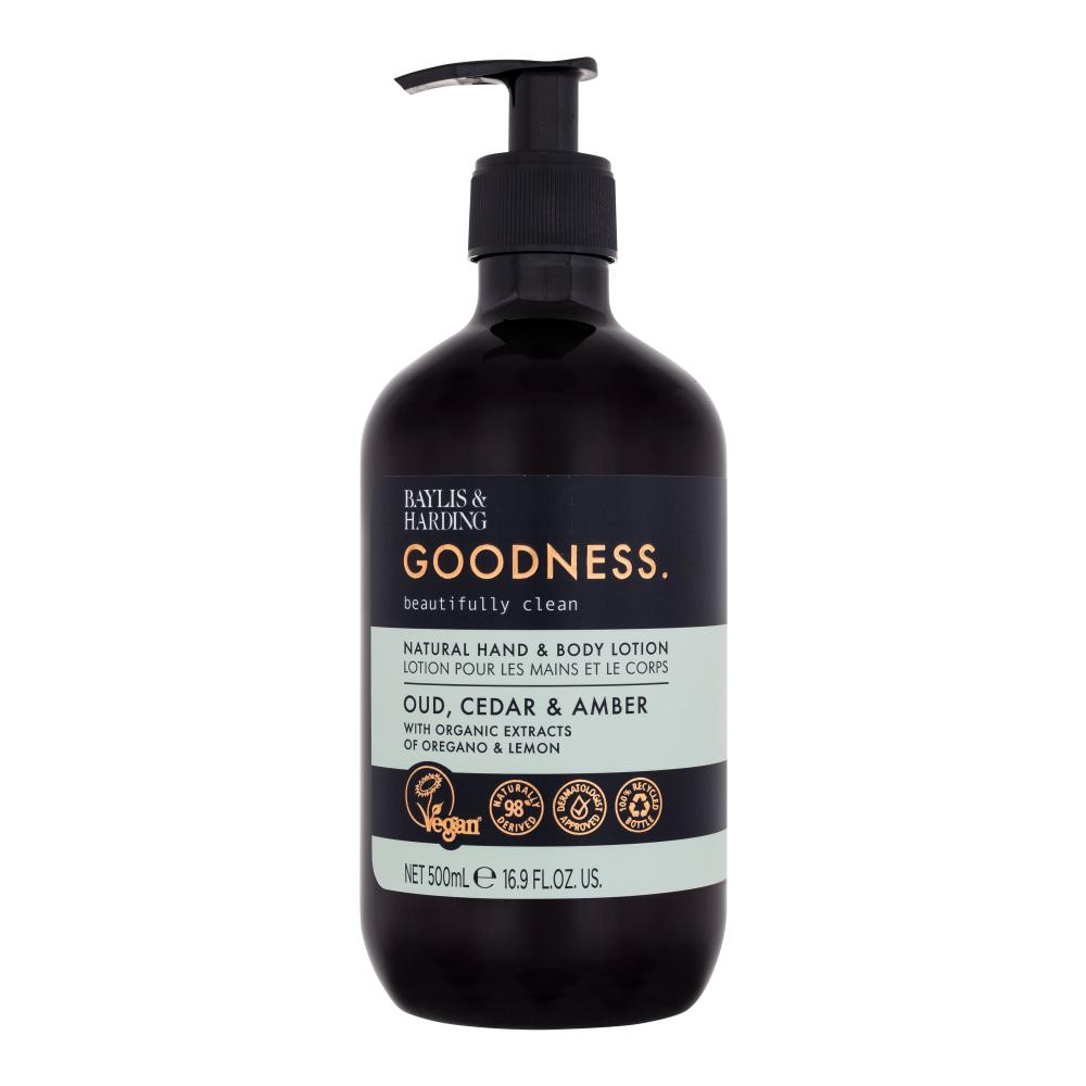 Baylis & Harding Goodness Oud, Cedar & Amber Natural Hand & Body Lotion