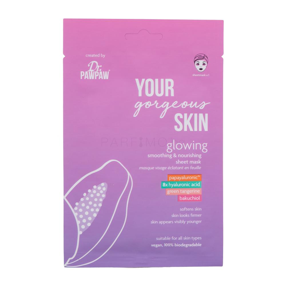 Dr. PAWPAW Your Gorgeous Skin Glowing Sheet Mask Маска за лице за жени 25 ml
