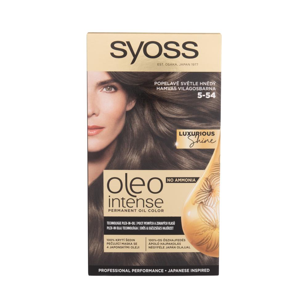 Syoss Oleo Intense Permanent Oil Color Боя за коса за жени 50 ml Нюанс 5-54 Ash Light Brown