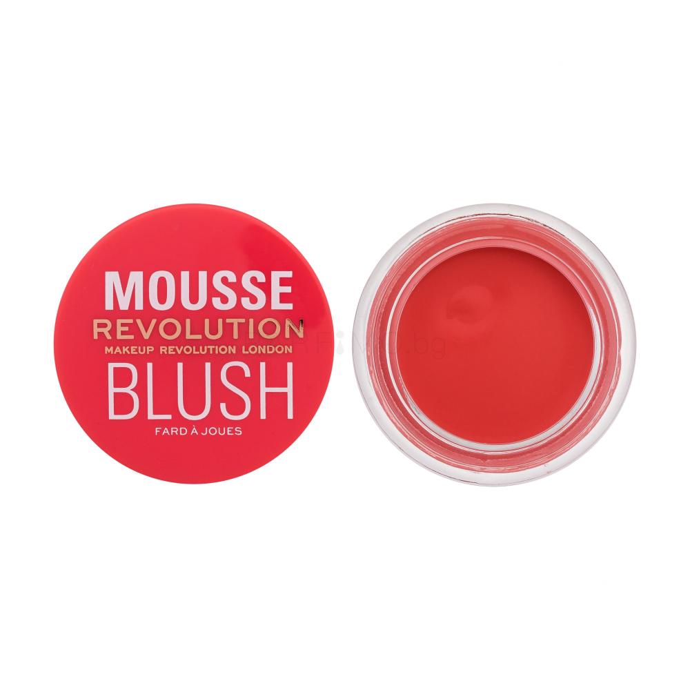 Makeup Revolution London Mousse Blush Руж за жени 6 g Нюанс Grapefruit Coral