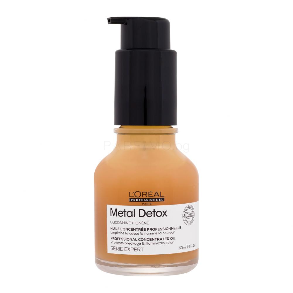 L'Oréal Professionnel Metal Detox Professional Concentrated Oil Масла за коса за жени 50 ml увредена кутия