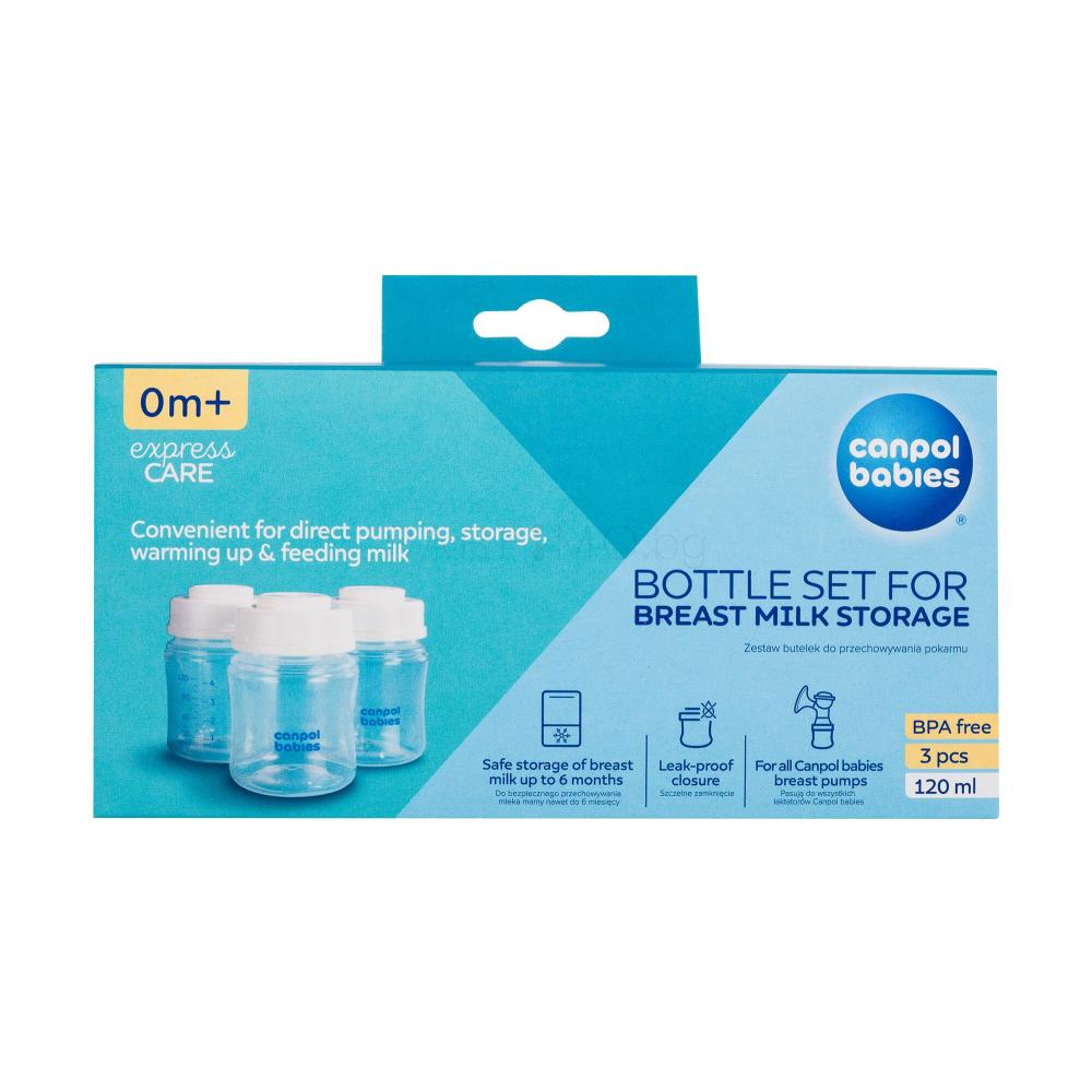 Canpol babies Express Care Bottle Set For Breast Milk Storage Съдове за жени Комплект