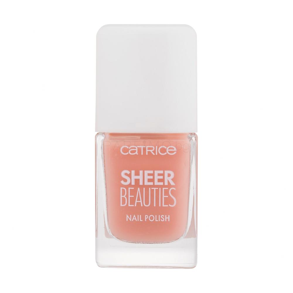 Catrice Sheer Beauties Nail Polish Лак за нокти за жени 10,5 ml Нюанс 050 Peach For The Stars