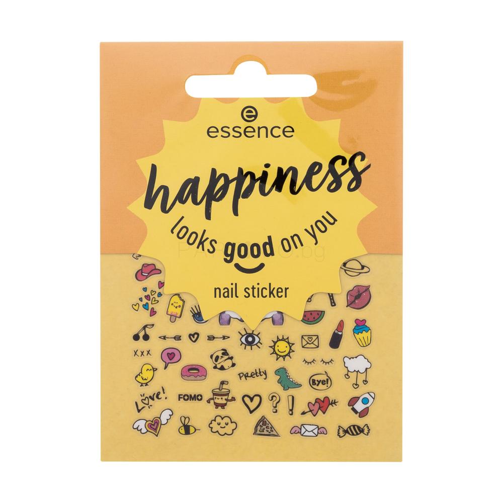 Essence Nail Stickers Happiness Looks Good On You Декорация за нокти за жени Комплект