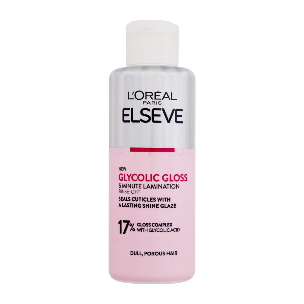 L'Oréal Paris Elseve Glycolic Gloss 5 Minute Lamination Маска за коса за жени 200 ml