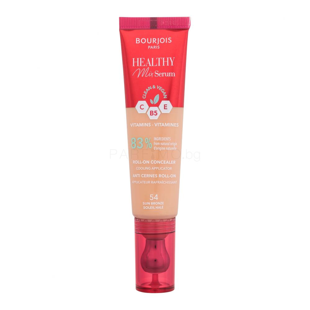 BOURJOIS Paris Healthy Mix Serum Clean & Vegan Roll-on Concealer Коректор за жени 13 ml Нюанс 54 Sun Bronze