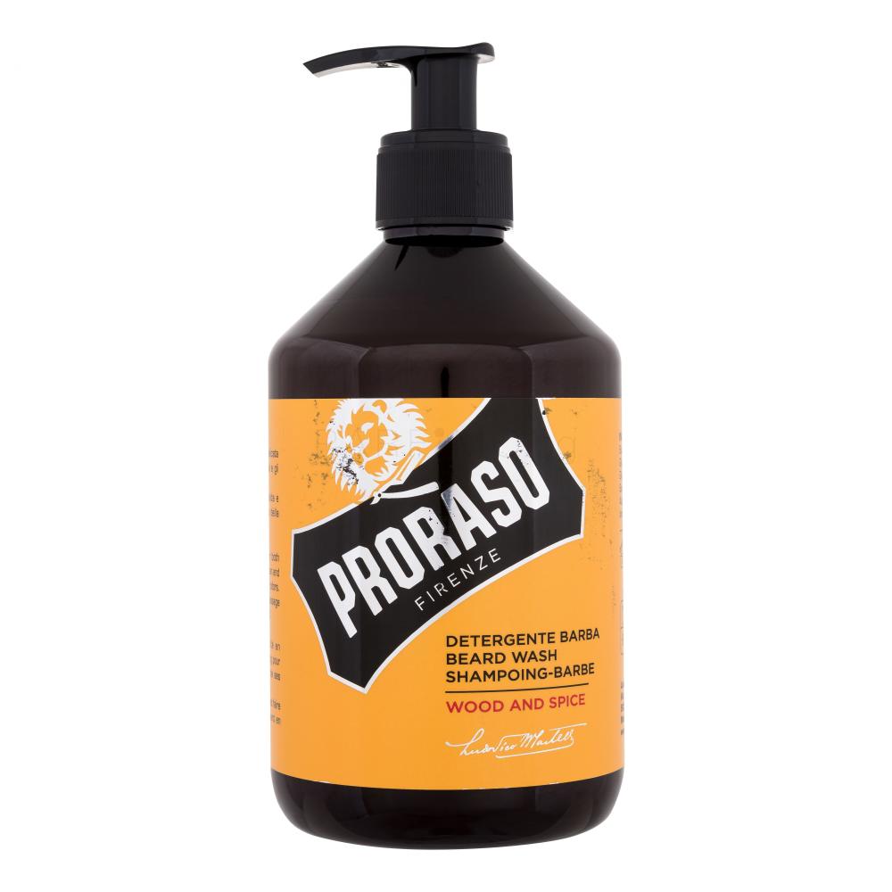 PRORASO Wood & Spice Beard Wash Шампоан за брада за мъже 500 ml