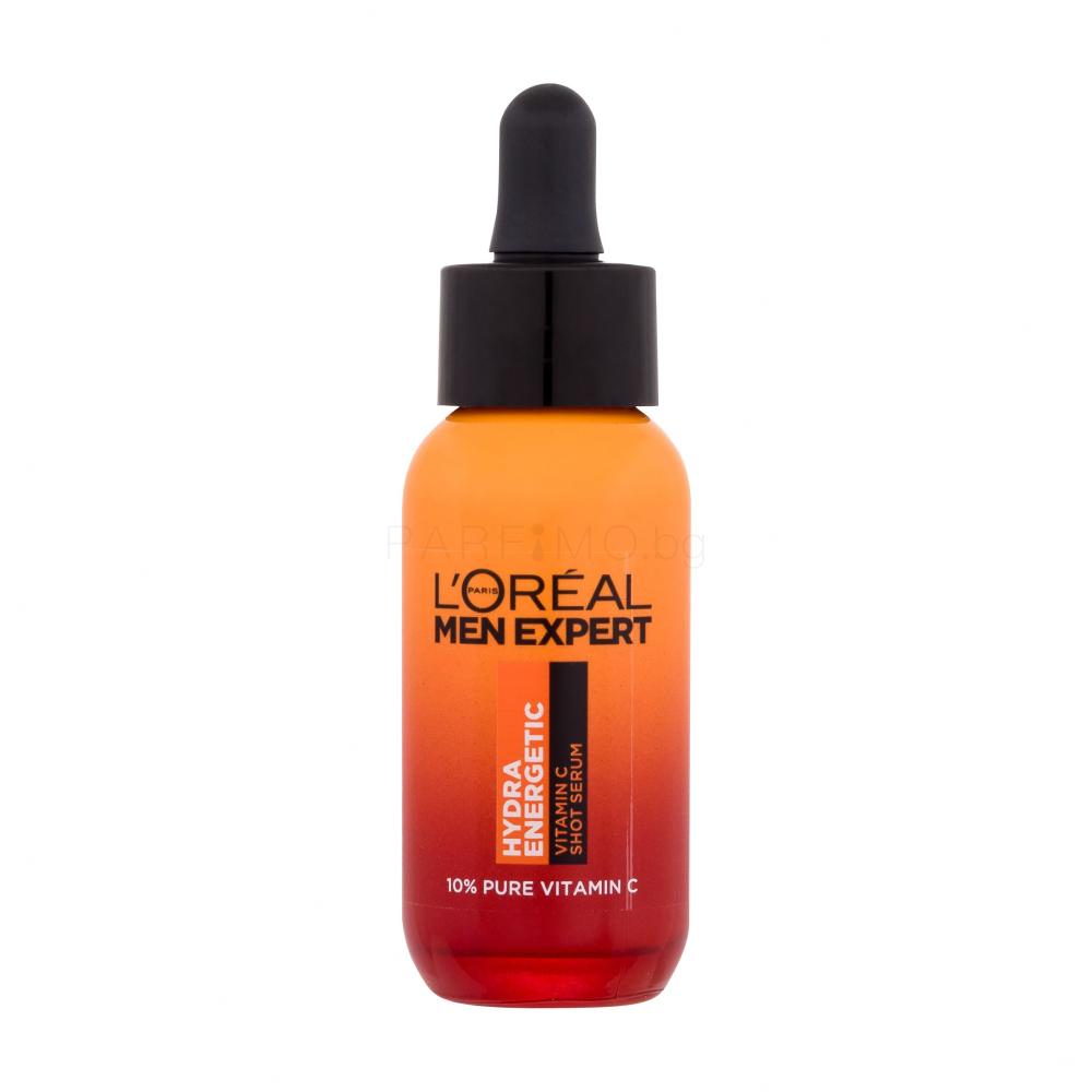 L'Oréal Paris Men Expert Hydra Energetic Vitamin C Shot Serum Серум за лице за мъже 30 ml