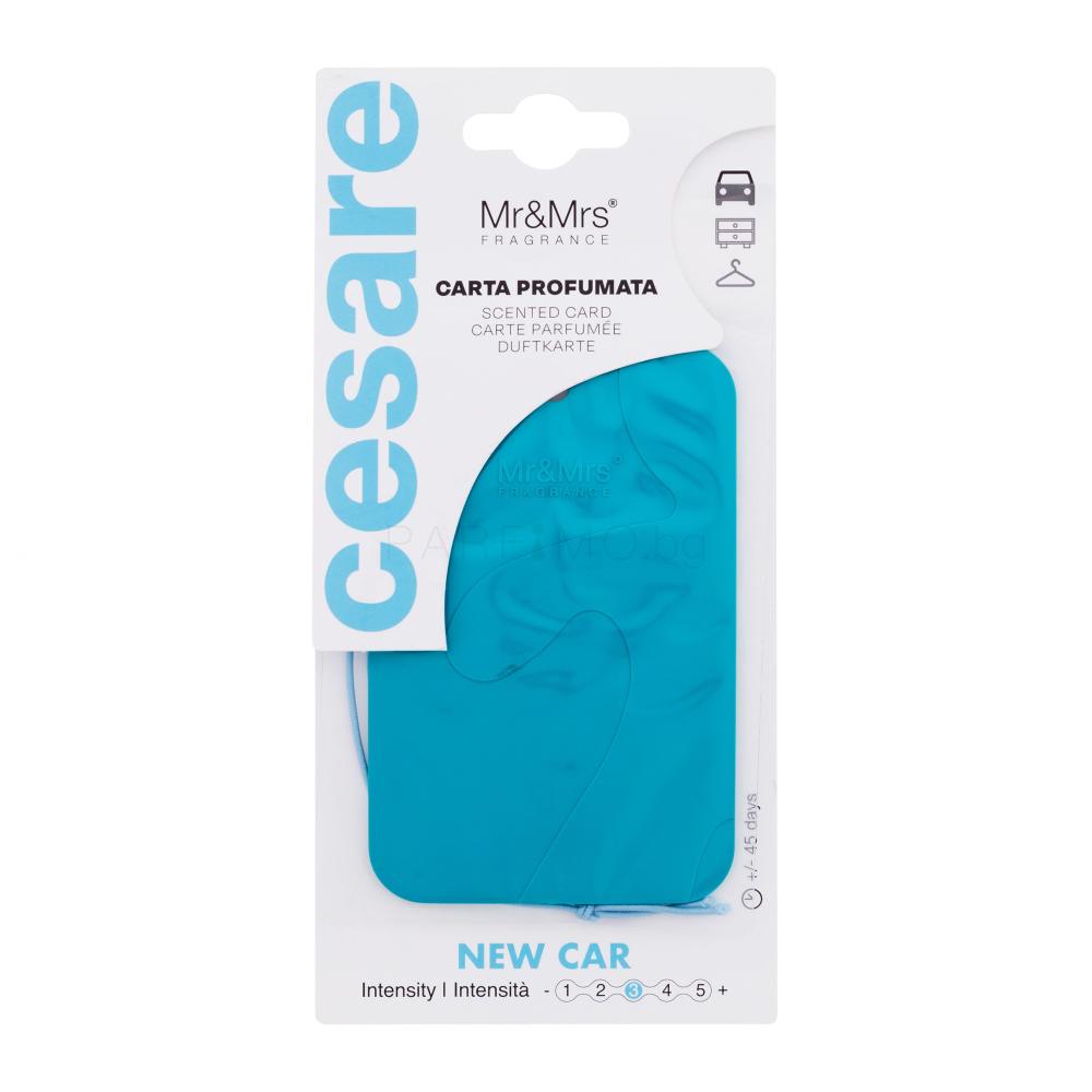 Mr&Mrs Fragrance Cesare Scented Card New Car Ароматизатор за автомобил 1 бр