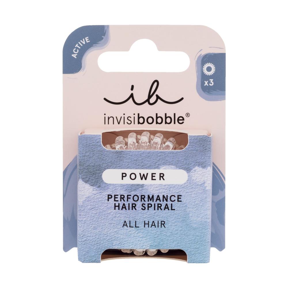 Invisibobble Power Performance Hair Spiral Ластик за коса за жени Нюанс Crystal Clear Комплект