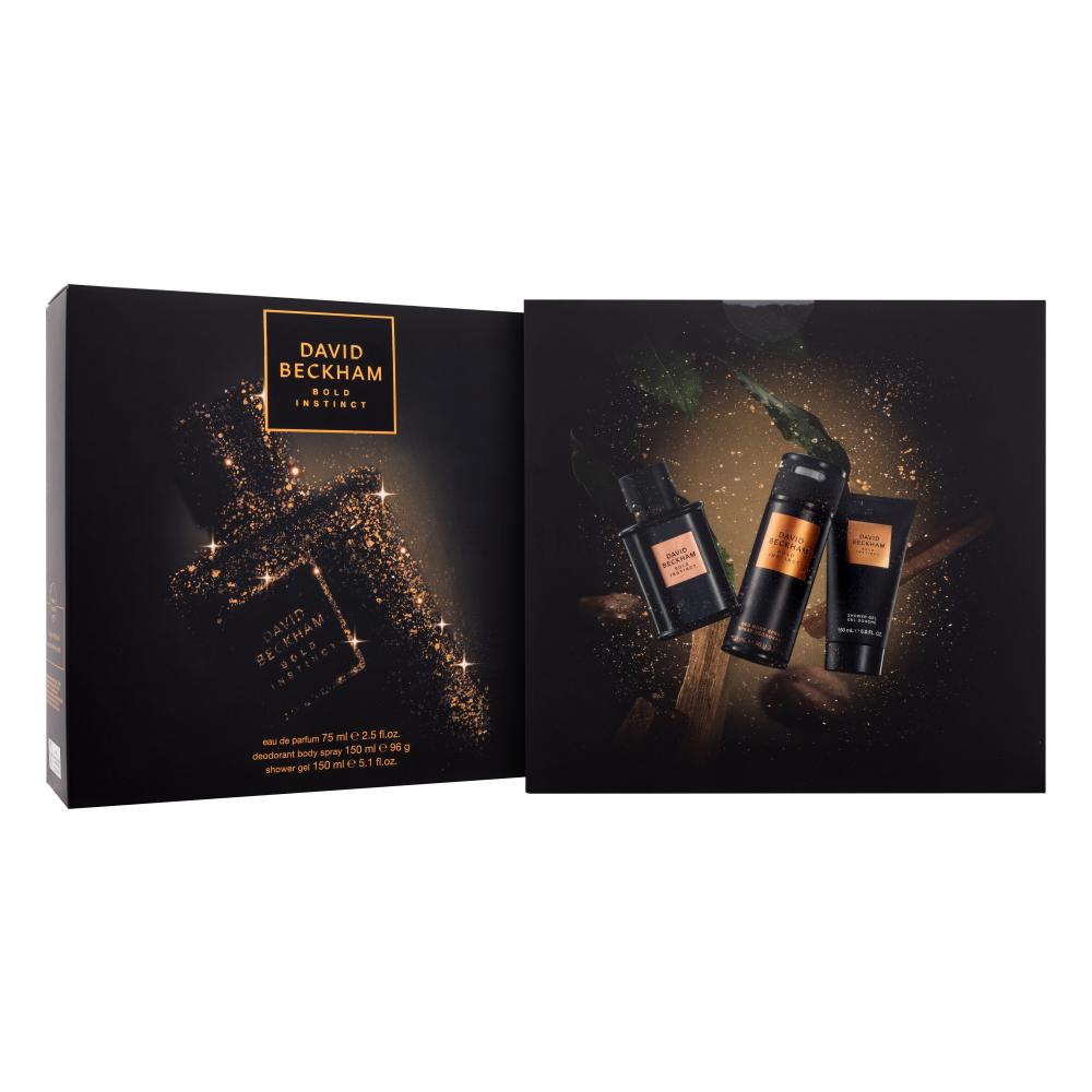 David Beckham Bold Instinct Подаръчен комплект EDP 75 ml + дезодорант 150 ml + душ гел 150 ml