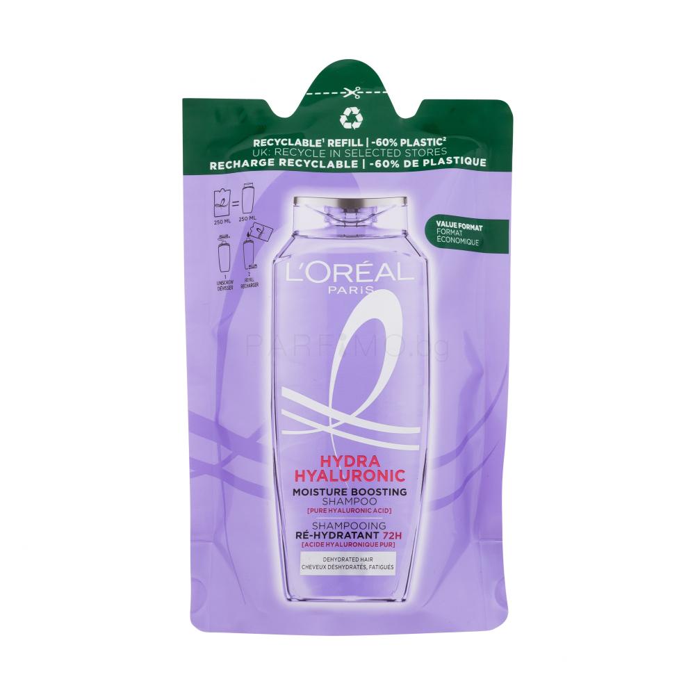 L'Oréal Paris Elseve Hyaluron Plump Moisture Shampoo Шампоан за жени Пълнител 250 ml