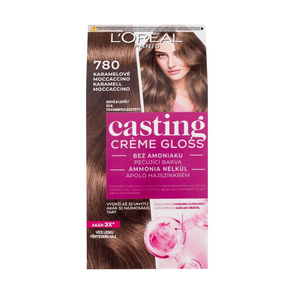 L'Oréal Paris Casting Creme Gloss Боя за коса за жени 48 ml Нюанс 780 Caramel Moccaccino