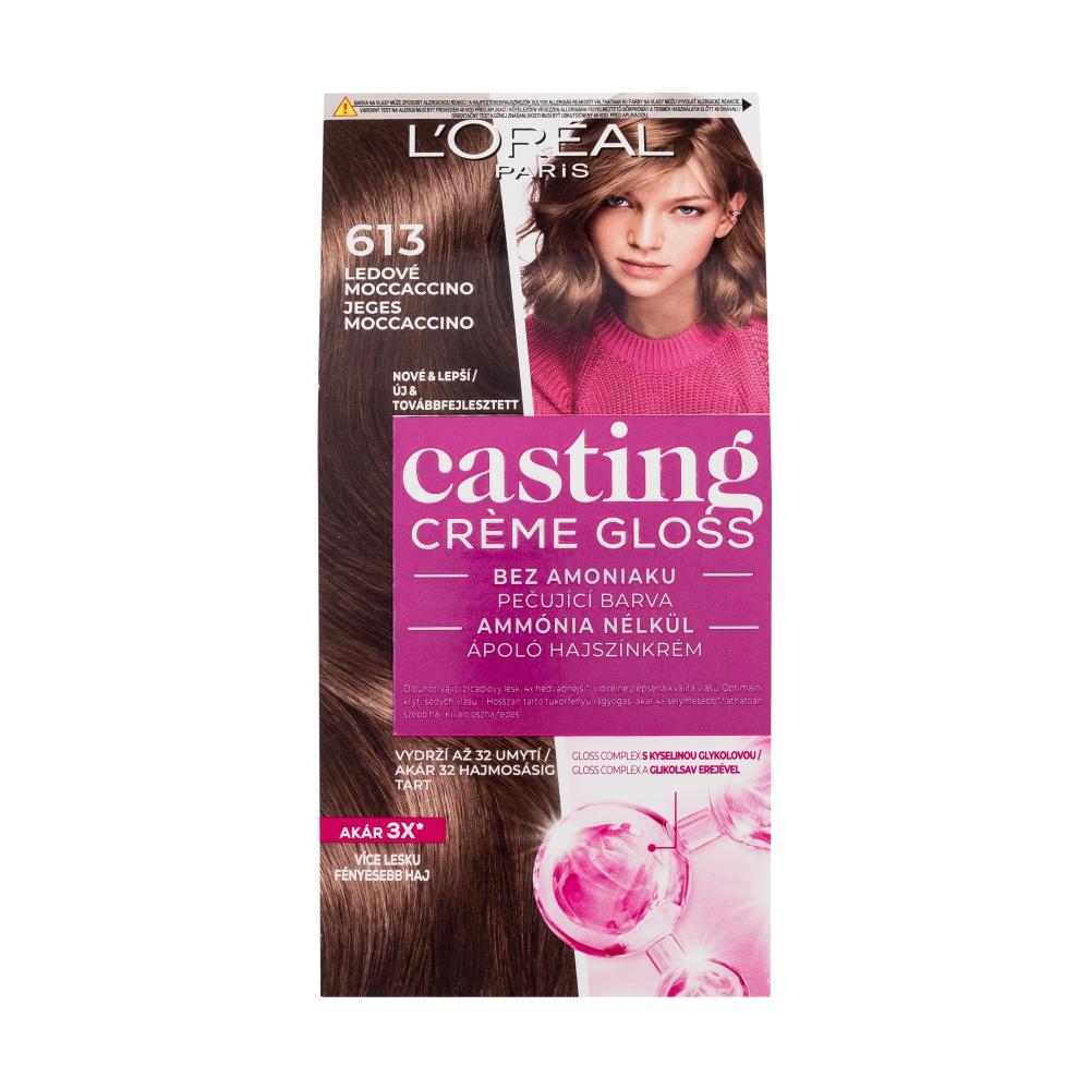 L'Oréal Paris Casting Creme Gloss Боя за коса за жени 48 ml Нюанс 613 Iced Moccaccino
