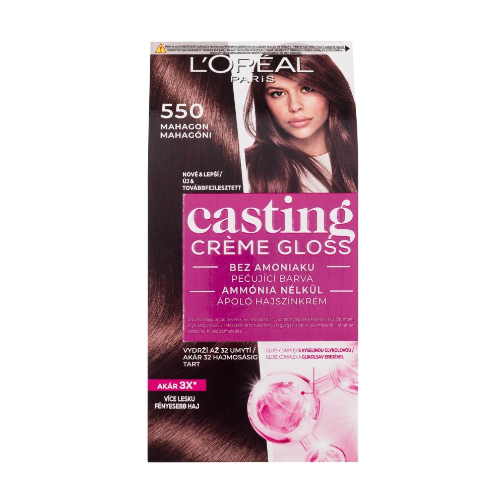 L'Oréal Paris Casting Creme Gloss Боя за коса за жени 48 ml Нюанс 550 Mahagon