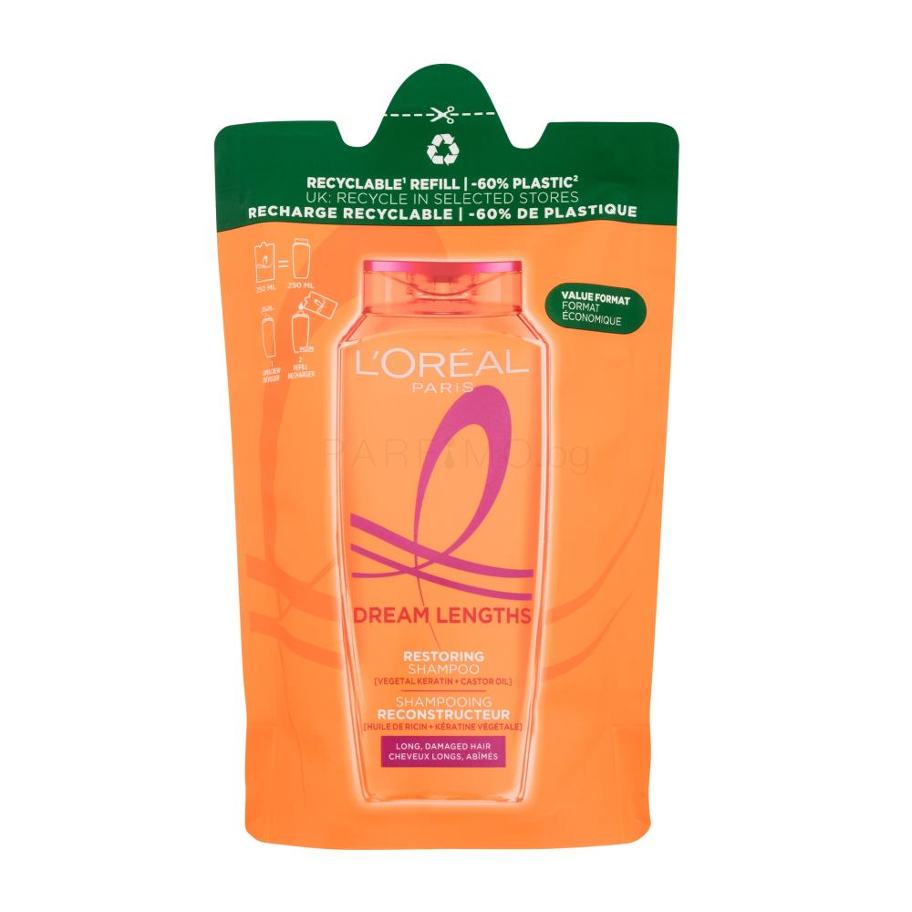L'Oréal Paris Elseve Dream Long Restoring Shampoo Шампоан за жени Пълнител 250 ml