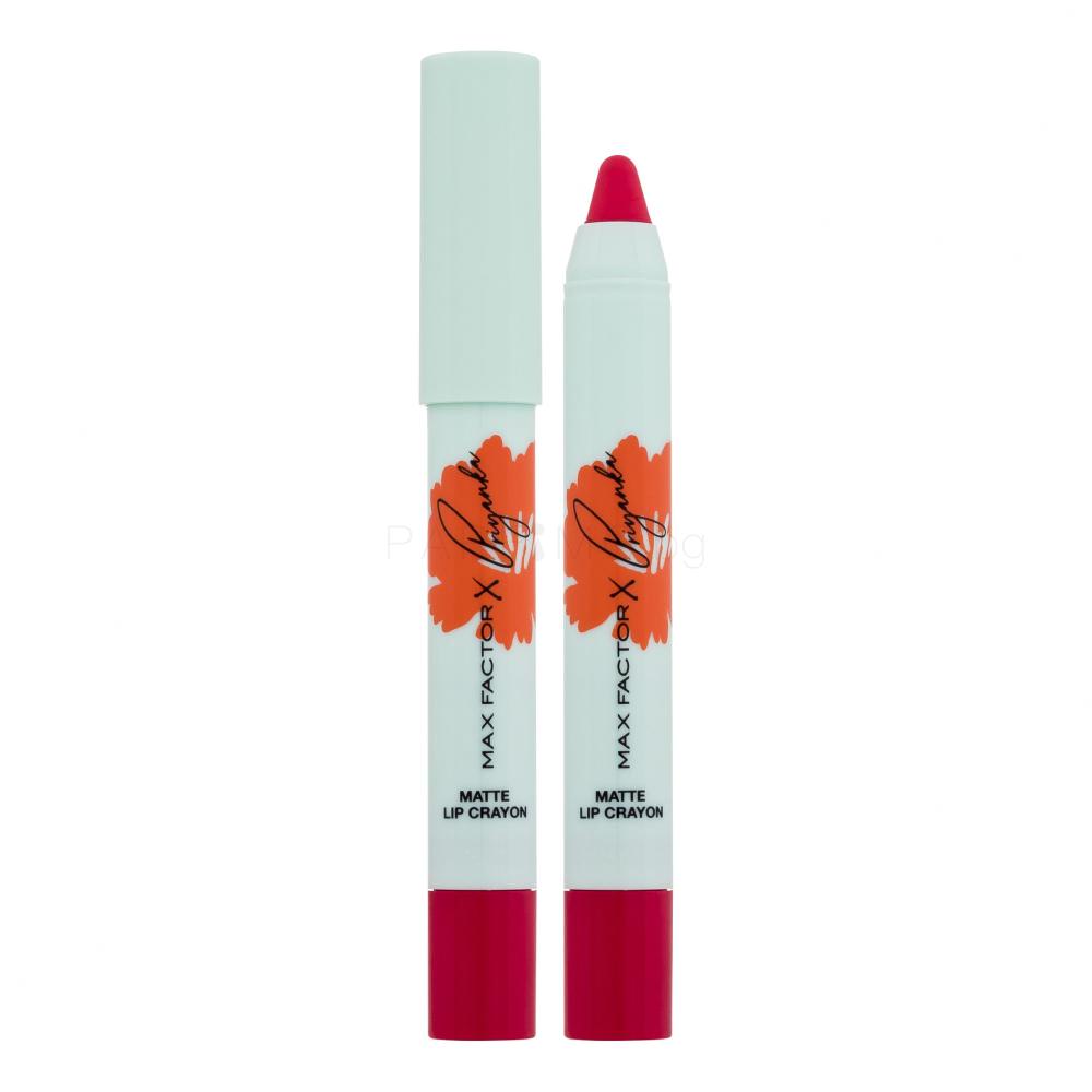 Max Factor Priyanka Matte Lip Crayon Червило за жени 1,8 g Нюанс 003 Hibiscus Flower