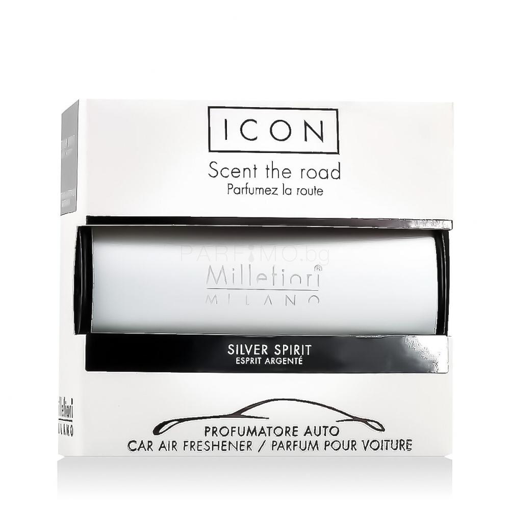 Millefiori Milano Icon Classic Silver Spirit Ароматизатор за автомобил 47 g