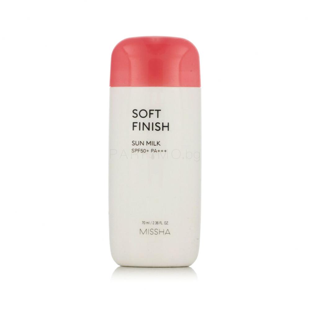 Missha All Around Safe Block Soft Finish Sun Milk SPF50+ Слънцезащитен продукт за лице 70 ml