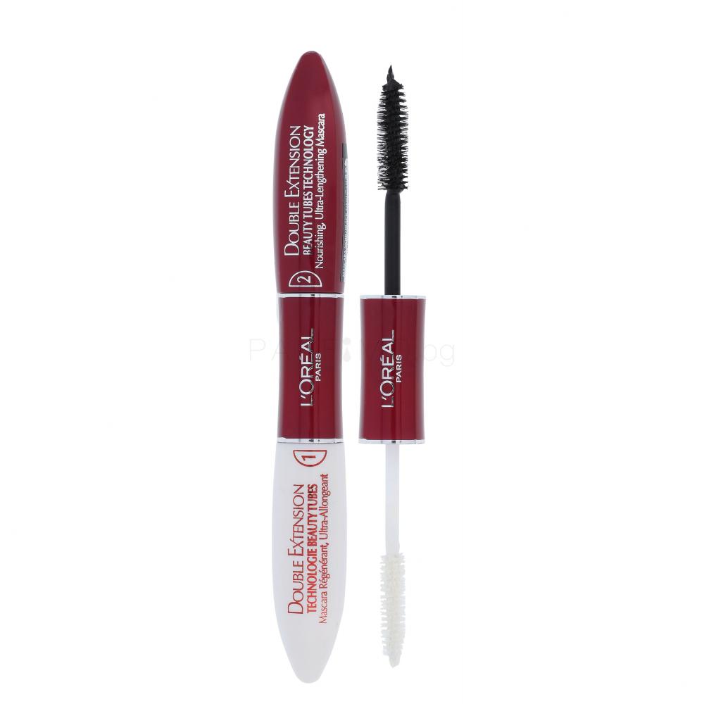 L'Oréal Paris Double Extension Beauty Tubes Спирала за жени Нюанс Black Комплект